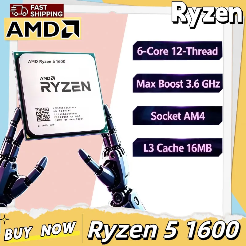 Amd Cpu Ryzen 5 - AMD Ryzen 5 1600 3.2GHz 6