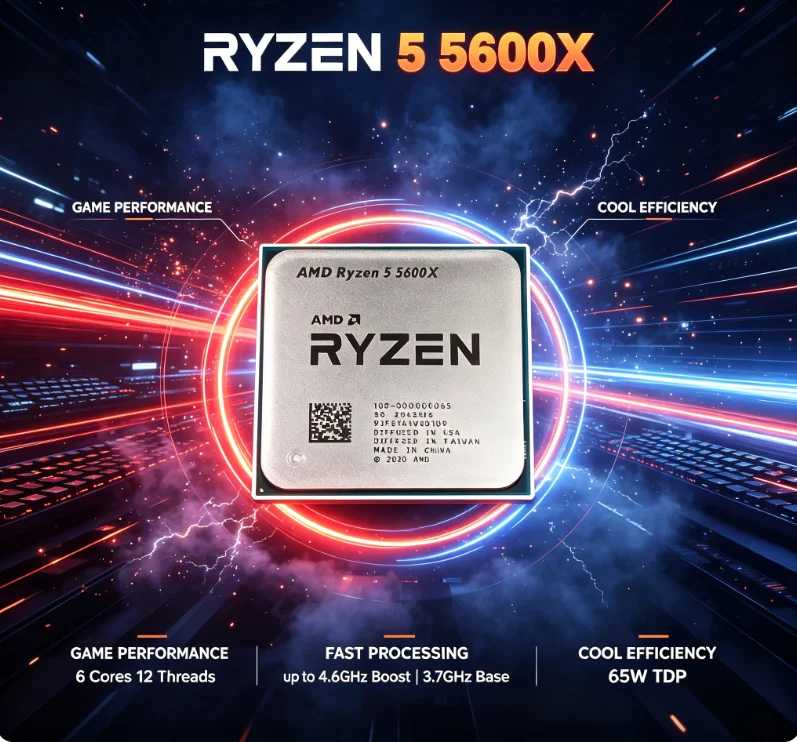 AMD Ryzen 5 5600X Processor Us - огляд і ціна Amd Cpu Ryzen 5