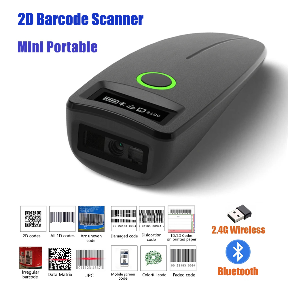 2D Barcode Scanner W7 Mini Wir - огляд і ціна Document Scanner Portable