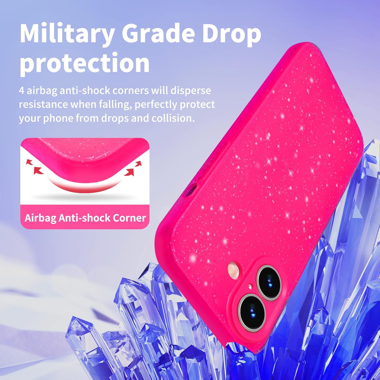 Hot Pink Rose Glitter Case For - огляд і ціна Tech Accessories Iphone