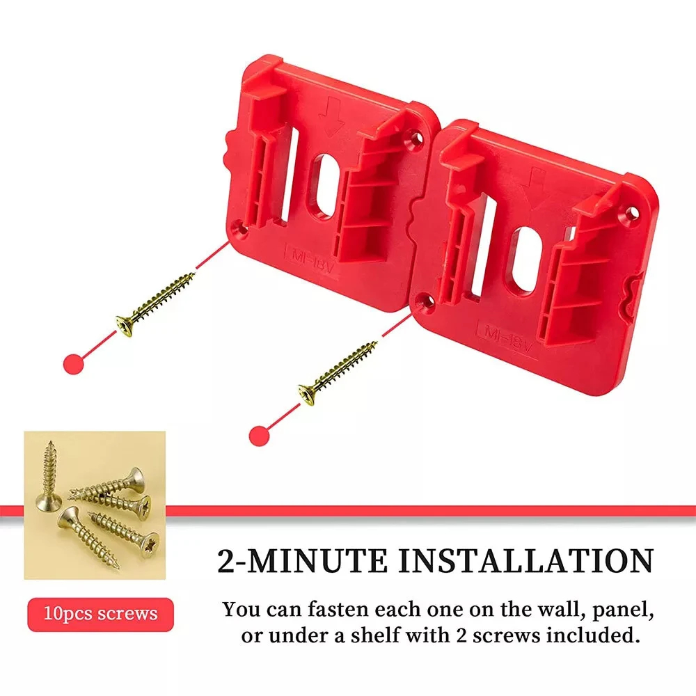 10pcs Battery Holder Wall Moun - огляд і ціна Tech Accessories Holder