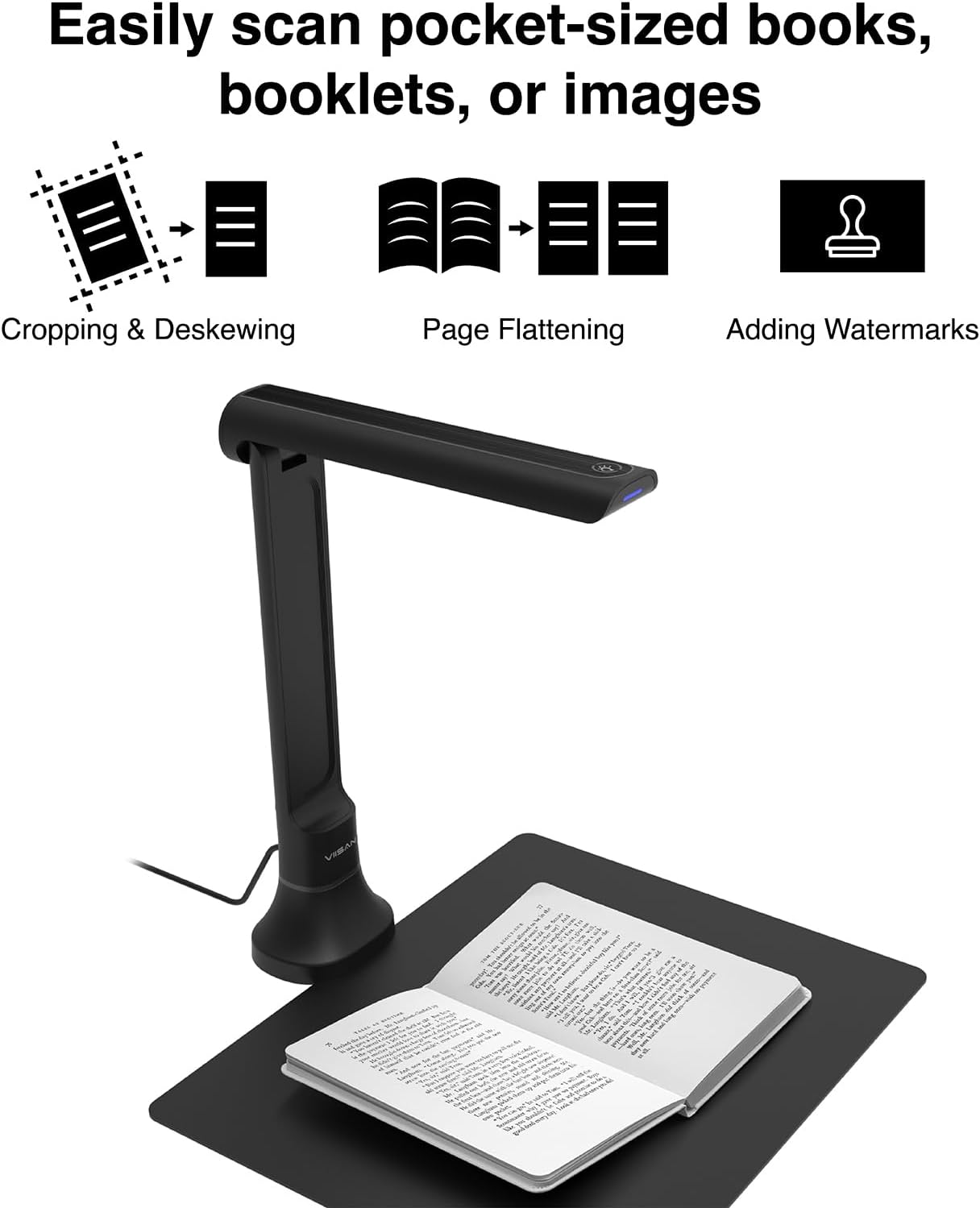 VIISAN DB8401 16MP Document Ca - огляд і ціна Document Scanner Portable