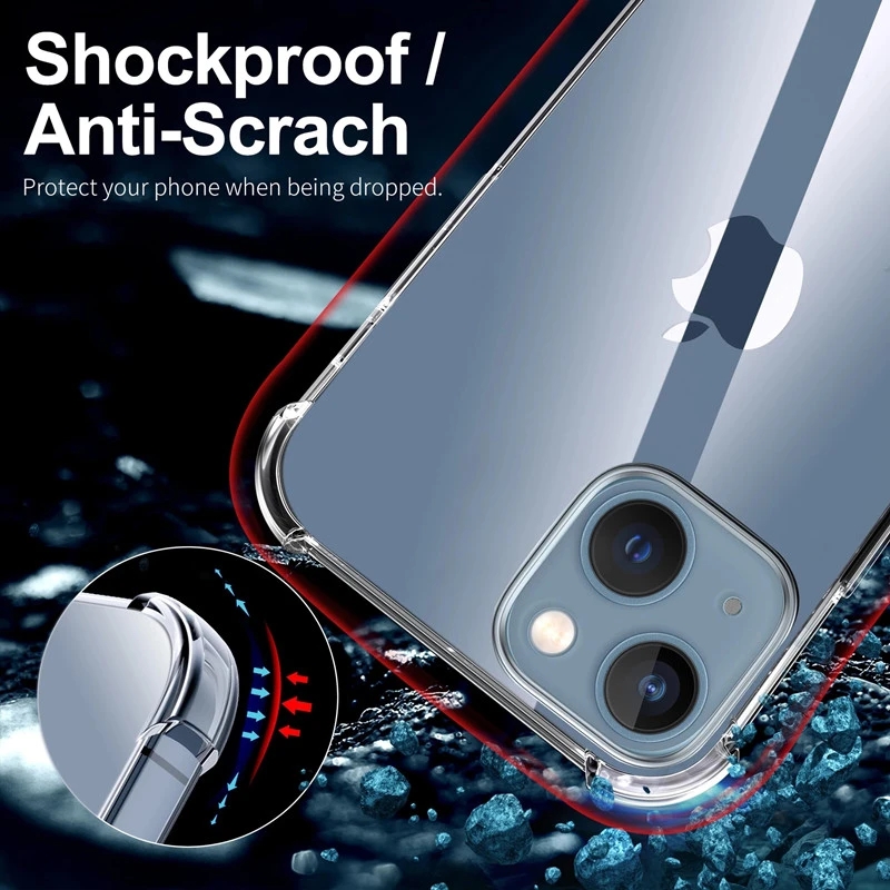 Shockproof Clear Phone Case Fo - огляд і ціна Tech Accessories Iphone