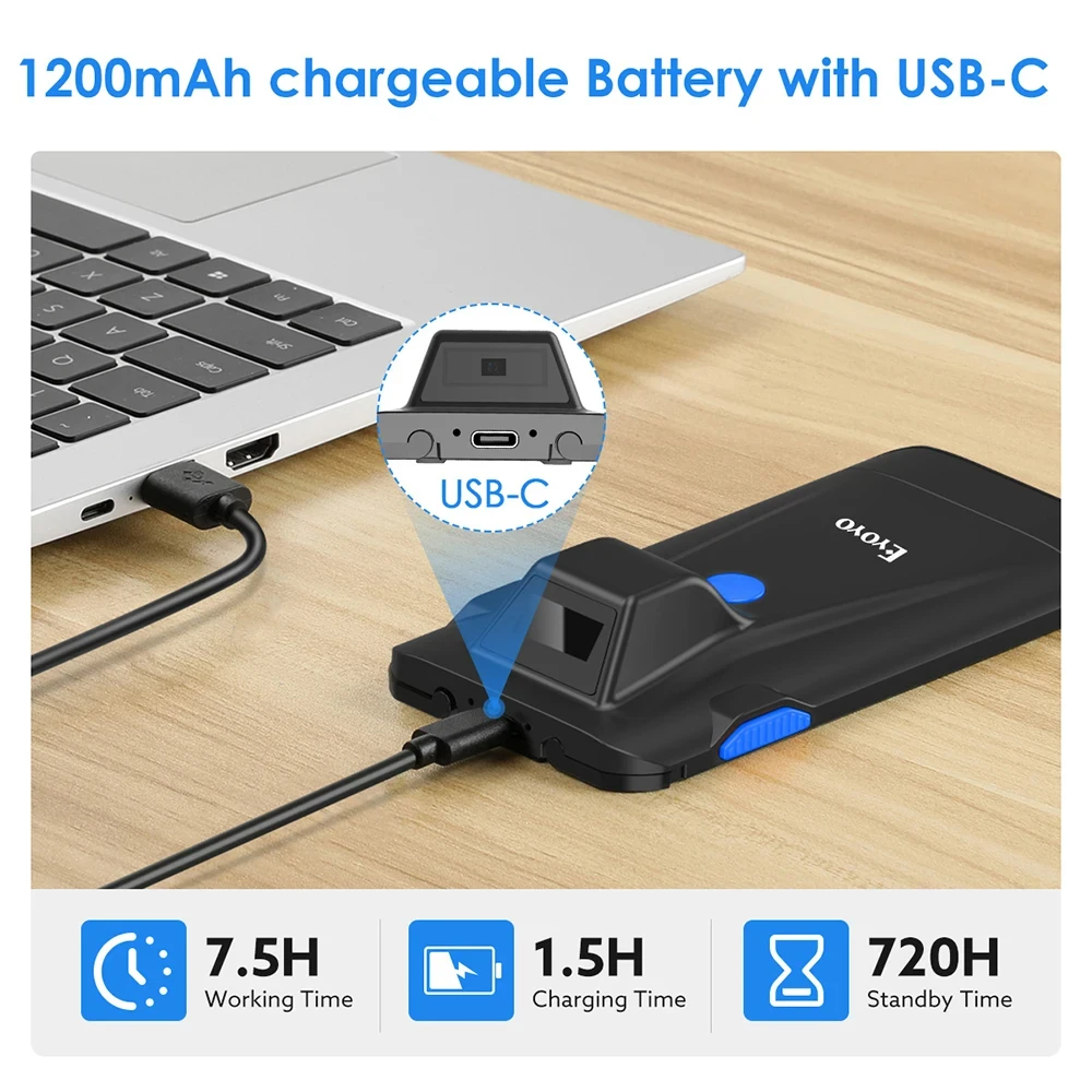 Eyoyo EY-024 2D Bluetooth Barc - огляд і ціна Document Scanner Portable
