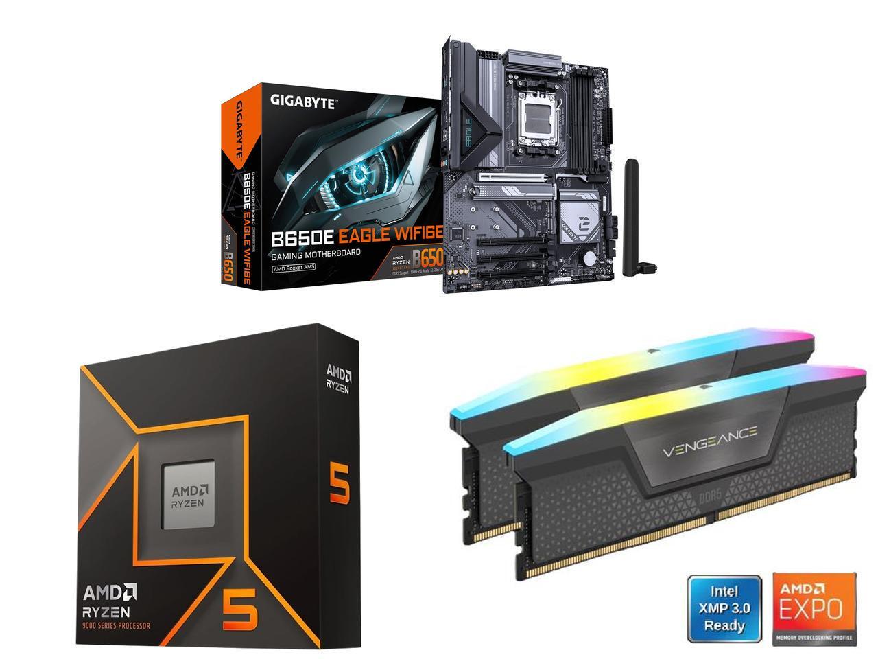 GIGABYTE B650E EAGLE WIFI6E AM - огляд і ціна Corsair Ram Vengeance 16Gb