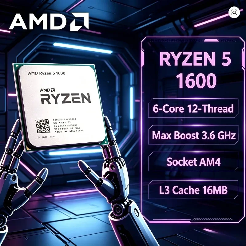 AMD Ryzen 5 1600 3.2GHz 6 Core - огляд і ціна Amd Cpu Ryzen 5